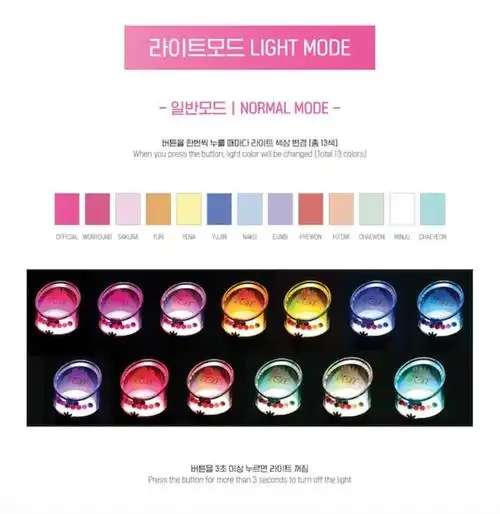 izone官方应援棒公开13色比糖果还要甜