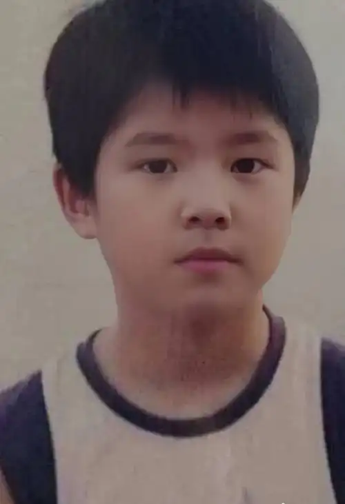 小时候的刘昊然长相清秀,脸上肉嘟嘟有婴儿肥,十分可爱.