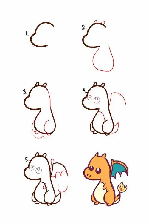 简笔画神奇宝贝步骤