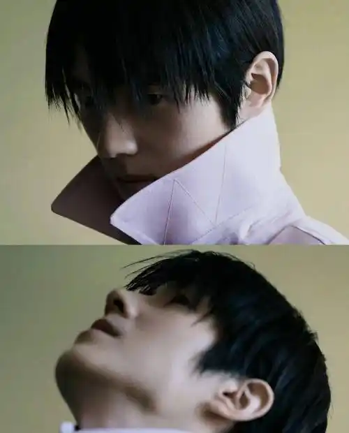 刘昊然野性中分短碎发