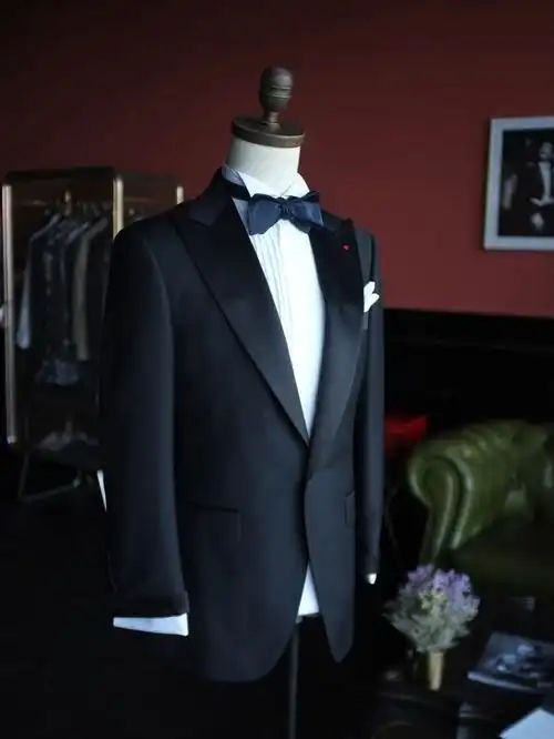 温州西服定制黑色礼服