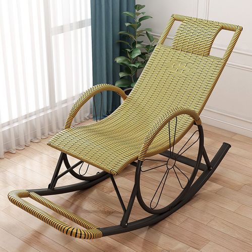 夏季摇椅家用摇摇椅大人逍遥椅老人懒人阳台休闲躺椅藤椅藤编单人