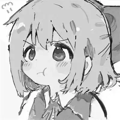 动漫女生头像高清黑白图片