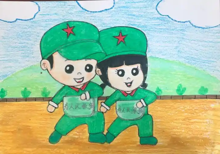 怀仁十小学雷锋月活动(一)学生绘画展示