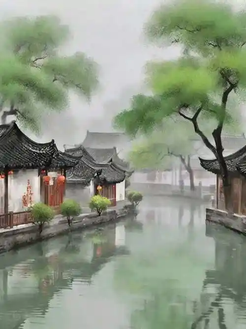好美的江南烟雨