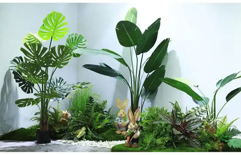 仿真绿植植物大型盆景造景客厅室内外墙角田园景观假植物装饰定制 静