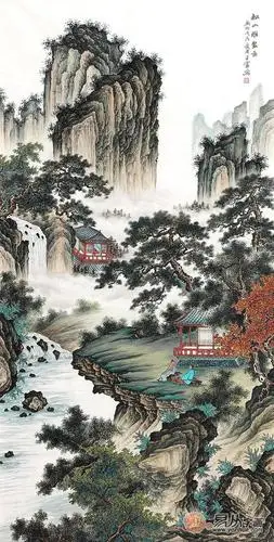 精致玄关装饰画,踱步之间山水风景尽收眼底