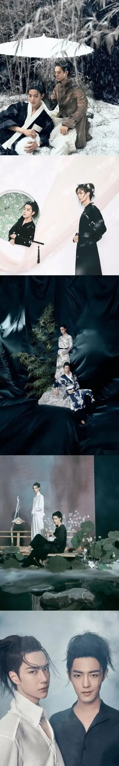 陈情令时尚芭莎王一博耶啵肖战战哥战战天天向上大摩托酷盖壁纸背景图