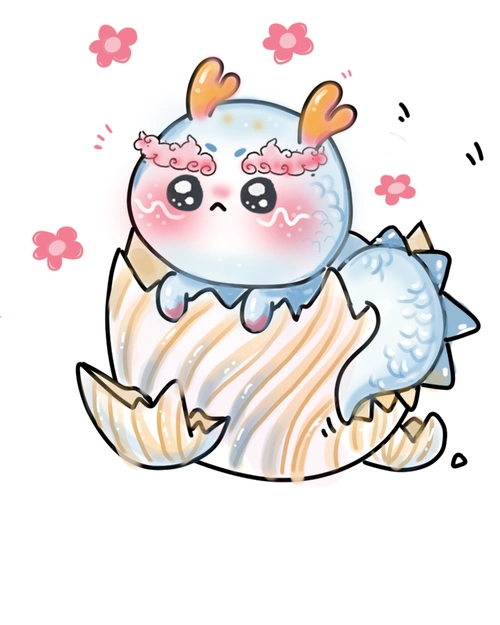 穿越时空的龙萌小朱国风潮流毛绒玩偶