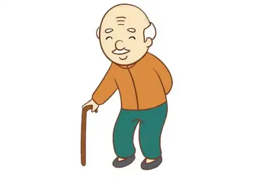 爷爷简笔画的画法步骤教程及图片大全