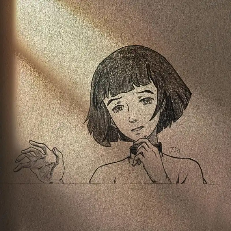 大鱼海棠手绘#椿 #绘画教程  - 抖音