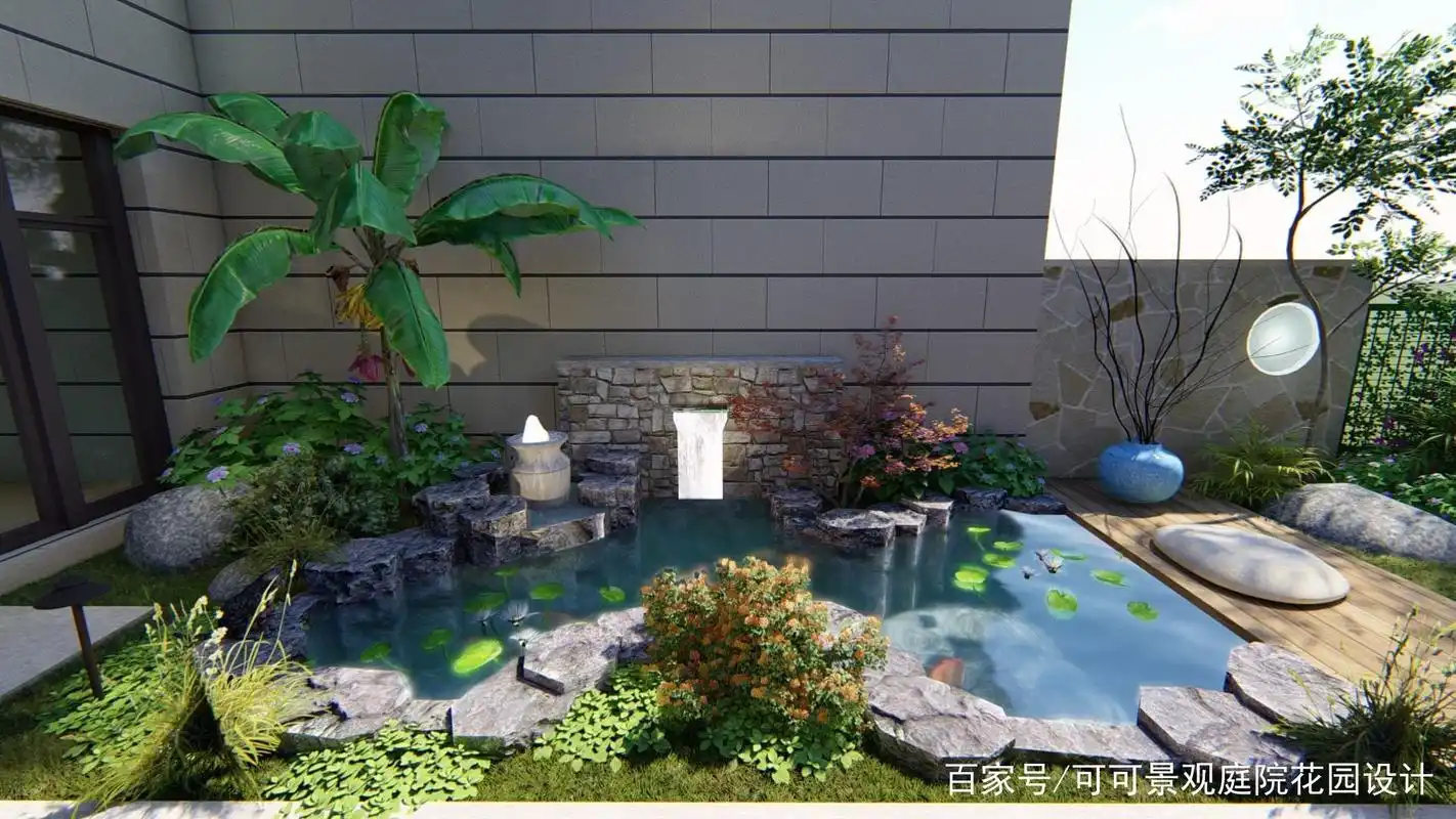 别墅花园设计:水池为何在花园中如此受欢迎?看完文章就知道了!