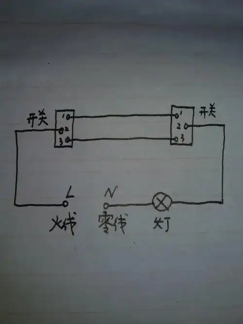 双控开关,灯接火线