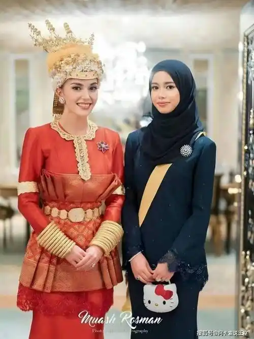 文莱公主阿米拉和阿妮莎同框,母亲是文莱三王妃,逆天