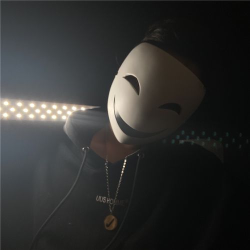 万圣节恐怖假面面具全脸cos小丑面具男万圣节派对道具蛭子面具 蛭子