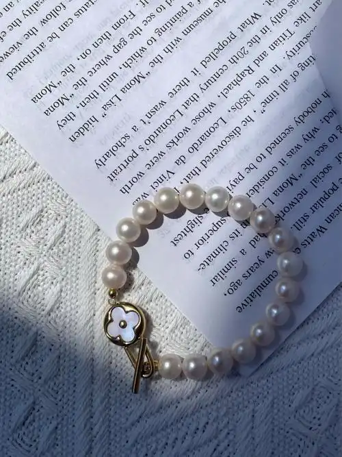 幸福四叶草珍珠手链