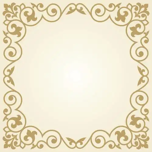 金色花纹边框图片