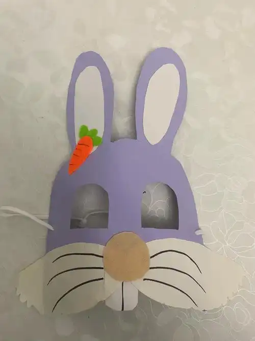 幼儿园手工兔子面具
