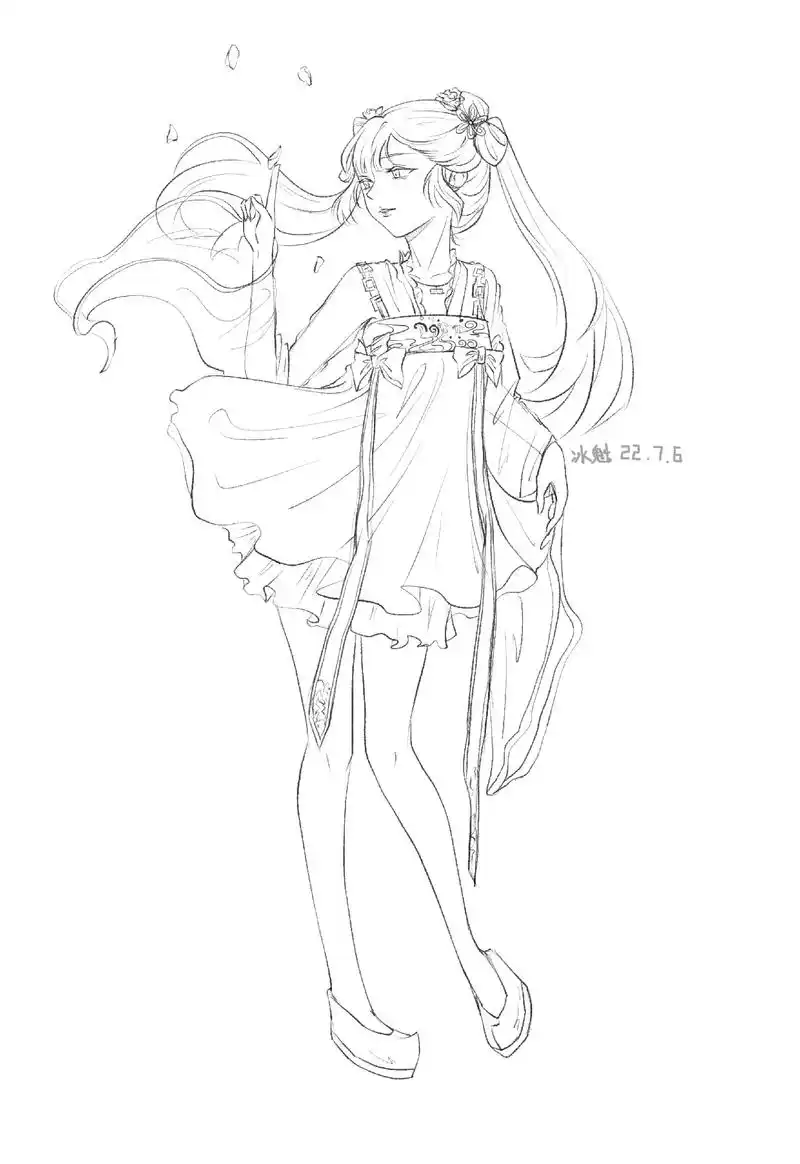 练习练习人体   画画人的福音@稚年  #绘画 #线稿  - 抖音