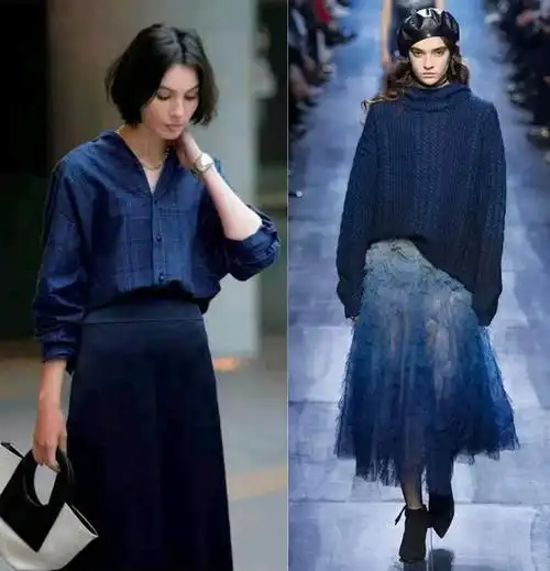 藏青色配什么颜色好看(我承认,"藏蓝色"真的好看,5个穿搭"配色"思路