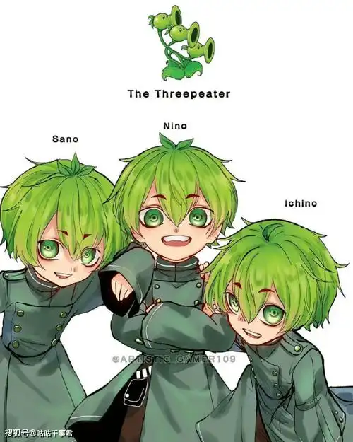 植物大战僵尸拟人豌豆是正太模样毁灭菇略病娇