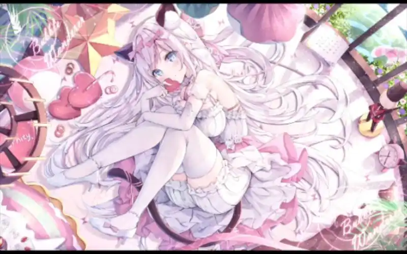 二次元美图分享(19)1.12(美少女,壁纸,可爱,白发)