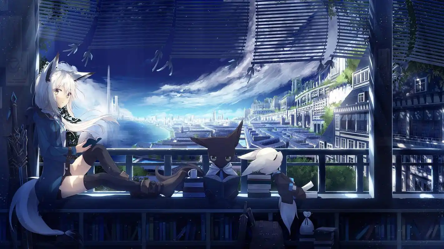 精选二次元动漫美女图片壁纸高清大图预览1920x1080_卡通动漫下载_美