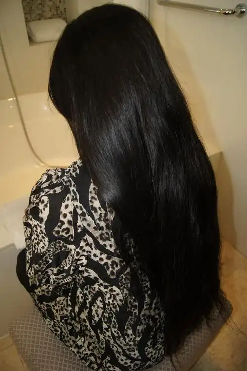 洗好长发准备开剪2