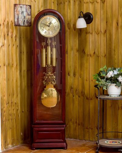 德国赫穆勒机械音乐报时落地钟欧式简约豪华客厅铜机芯钟表新中式