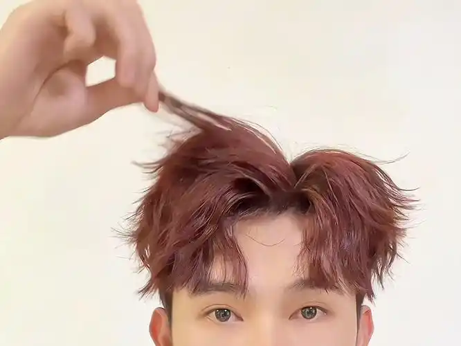 男生少年感微分碎盖造型教程#男生夹板的使用方法 #男生造型 #韩男