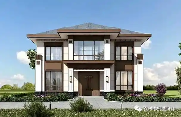已经火了5年二层新中式二层别墅这才是新中式农村别墅应该样子