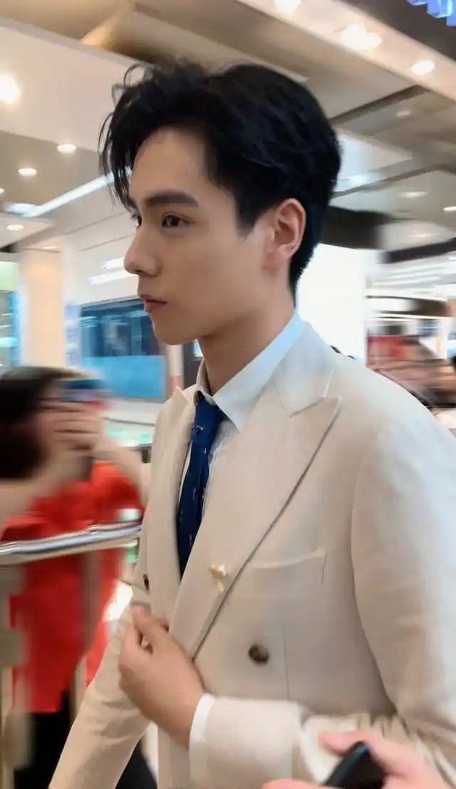 五官可称得上是剑眉星目了,而且这样的型男发型,更是让胡一天显得英气