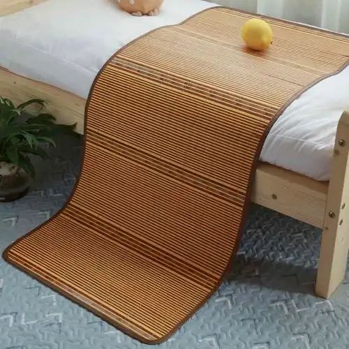 凉席夏季儿童床学生宿舍幼儿园午托午睡藤席竹席冰丝床席双面单面