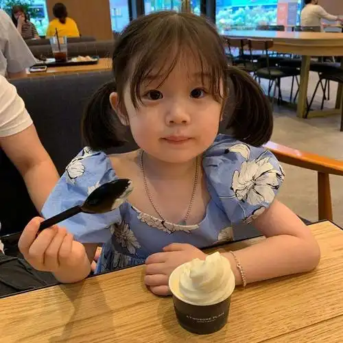 适合永久做头像的可爱韩国小女孩头像