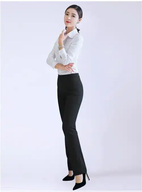 2017秋季新款正装裤女式西装裤直筒修身显瘦ol西裤女装长裤职业装