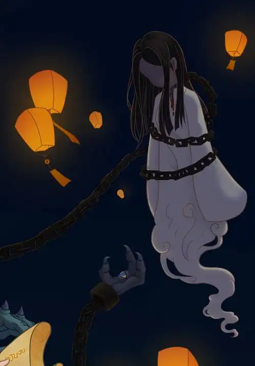 《百鬼夜行之摄魂鬼》原创插画