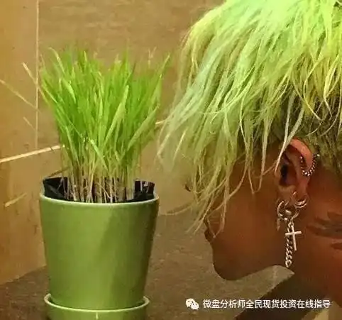 此次big bang回归,权志龙染了绿色的头发.