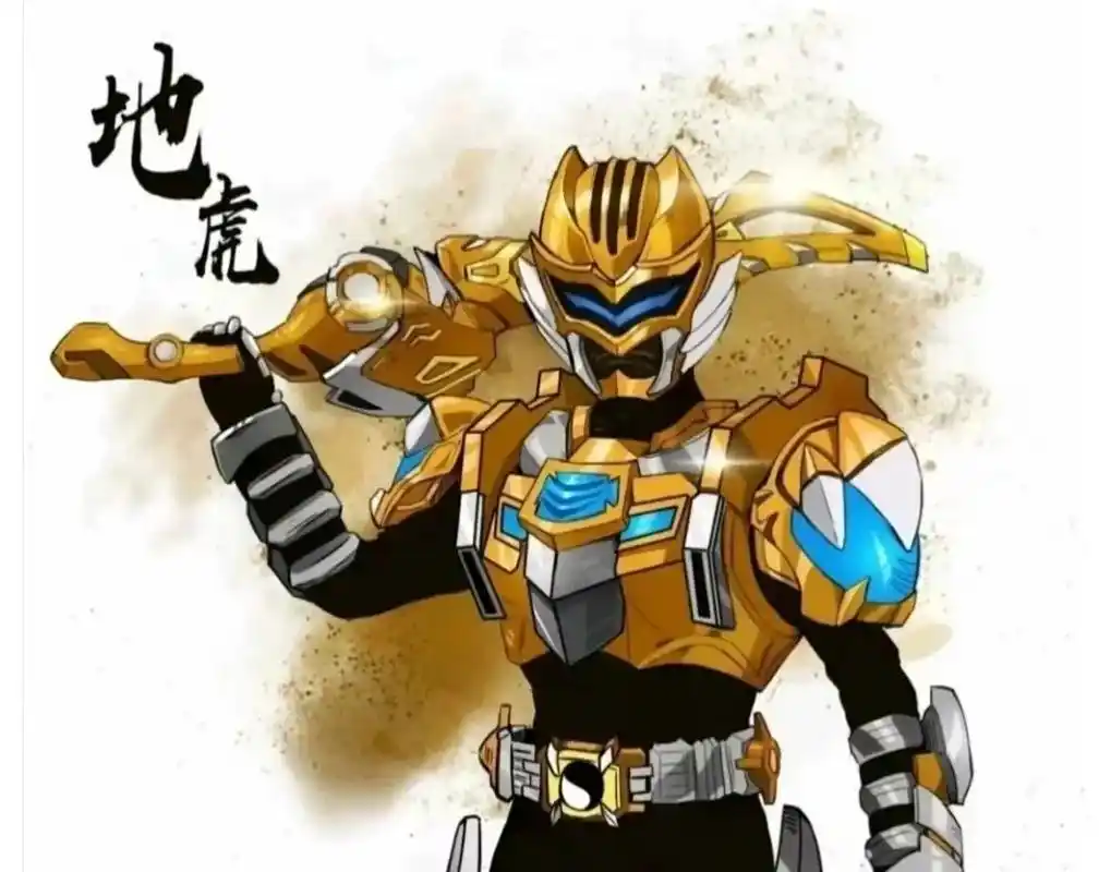 铠甲勇士第四位战士,地虎铠甲,由土影石孕育出来的土之战士,人 - 抖音