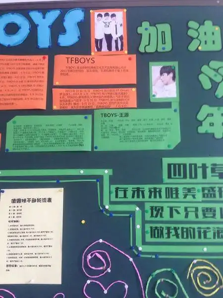 tfboys手抄报设计爱心版