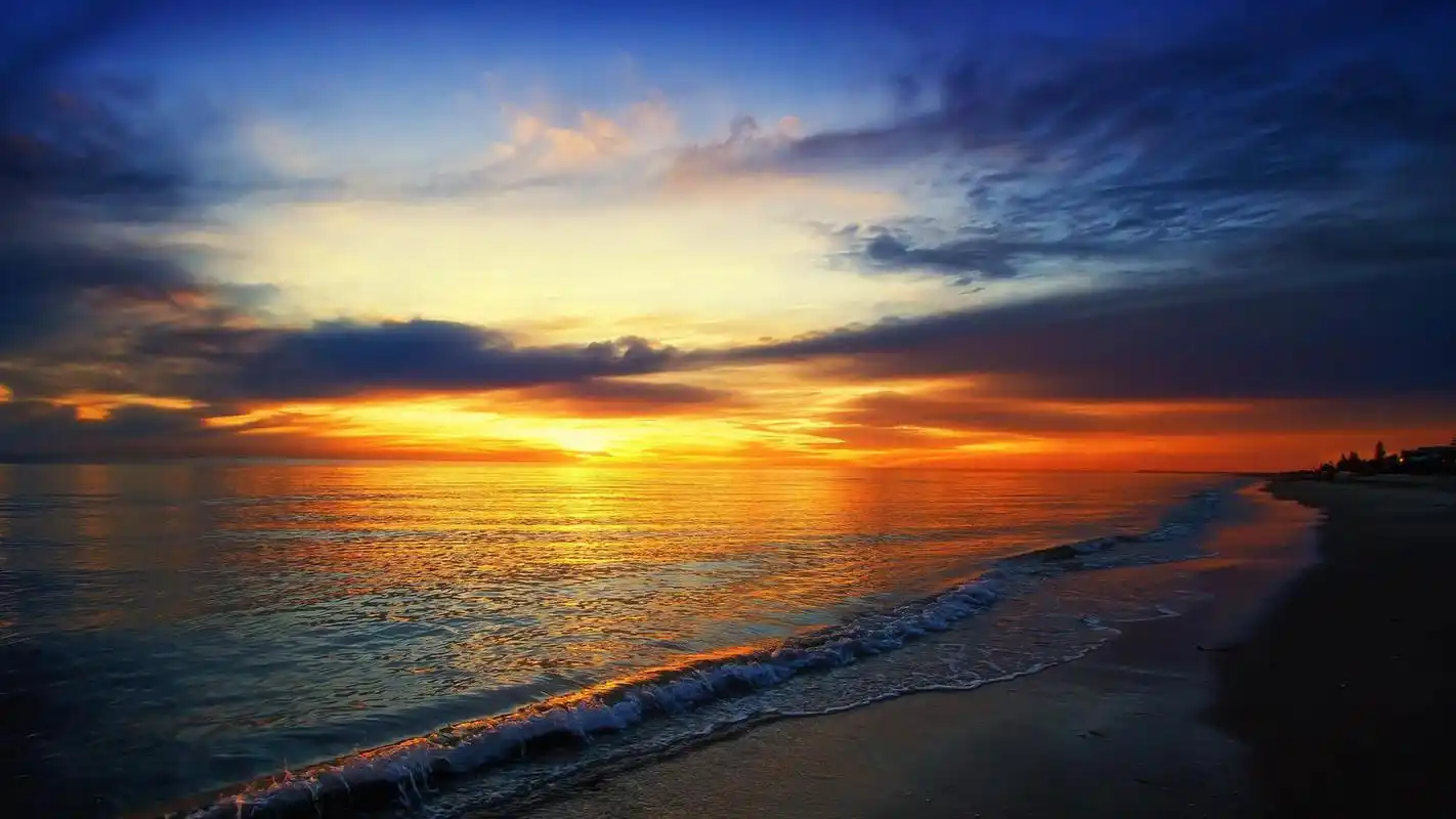 日出日落唯美迷人风景图片桌面壁纸高清大图预览1920x1080_风景壁纸