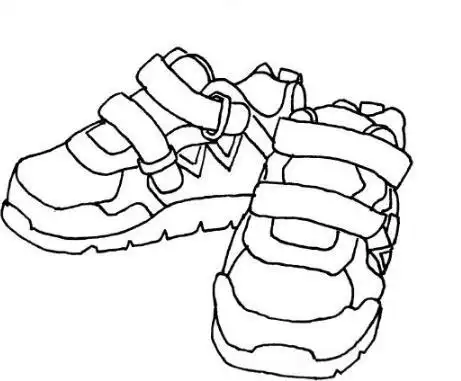 鞋子简笔画 鞋子简笔画图片大全 | 多想派