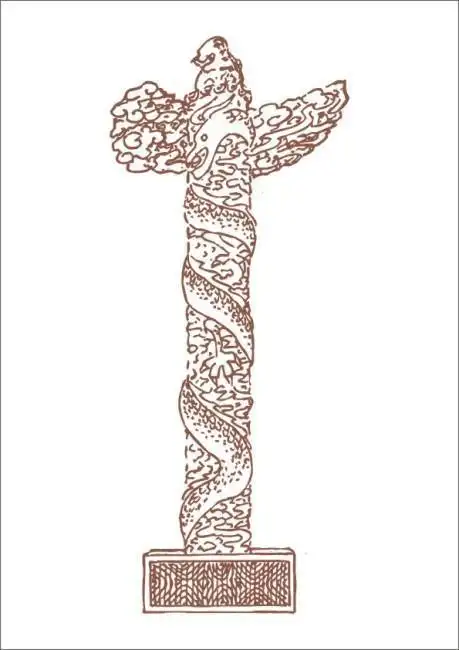 涂颜色华表简笔画怎么画图片教程学画华表柱简笔画华表简笔画图片画法