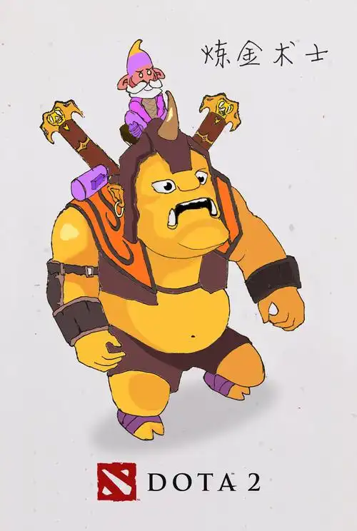 dota2之炼金术士|插画|创作习作|一枚小博文 - 原创作品 - 站酷 (zcoo