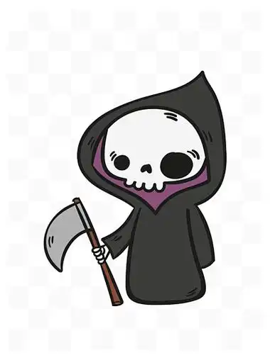 死神幽灵素材746540恐怖万圣节卡通死神镰刀骷髅651917万圣节手绘可爱