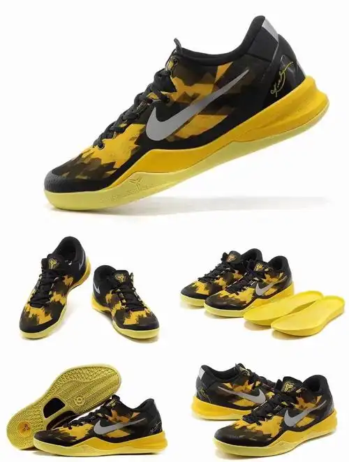 kobe 8 科比8代篮球鞋 zk8 学生防滑耐磨减震气垫实战男子运动鞋 黑蓝