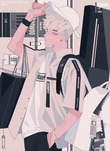 动漫线稿男临摹