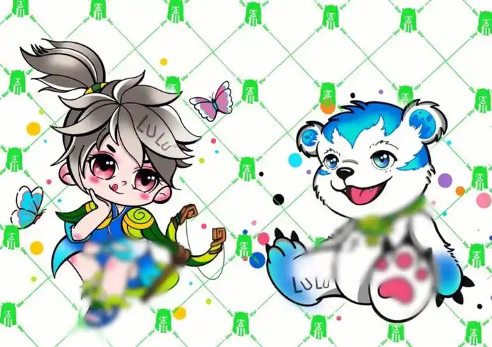 当王者荣耀里的阿古朵和球球变成了纹身