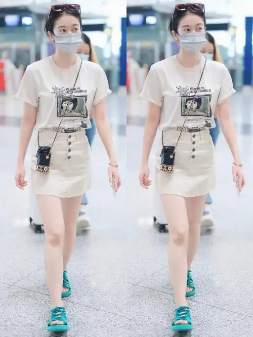 9位女明星一周机场穿搭合集喜欢谁的搭配71