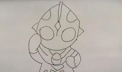 最简单卡通迪迦奥特曼画法