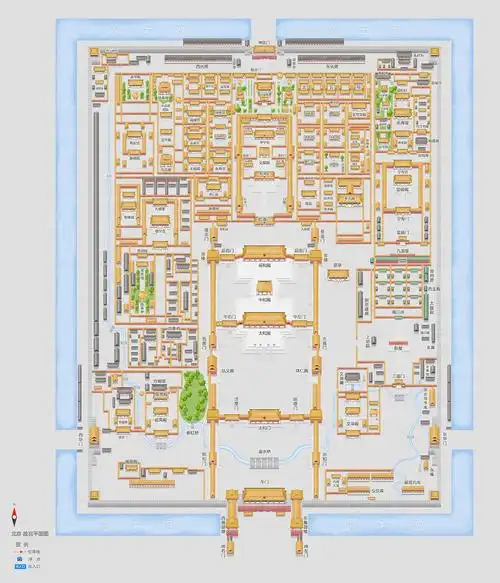 腾讯地图手绘平面图样例——故宫博物院
